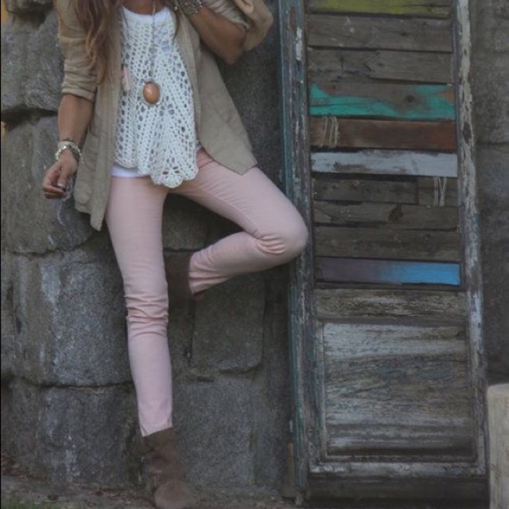 Light pink jeans